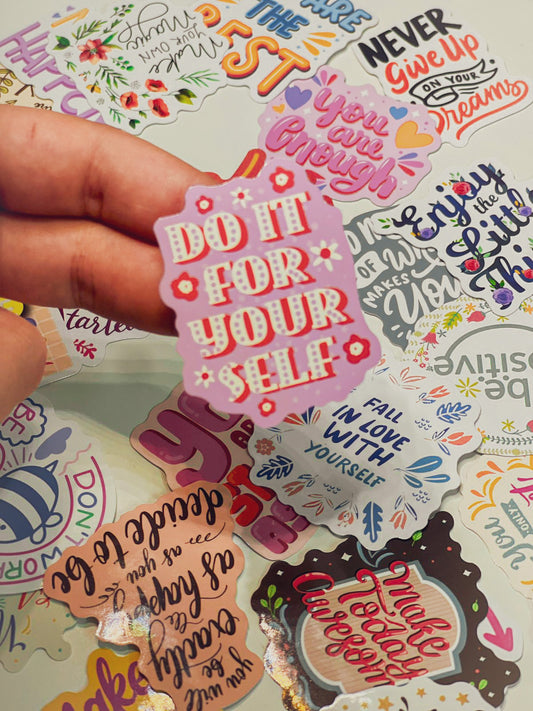 Motivational Stickers (10 Pcs)