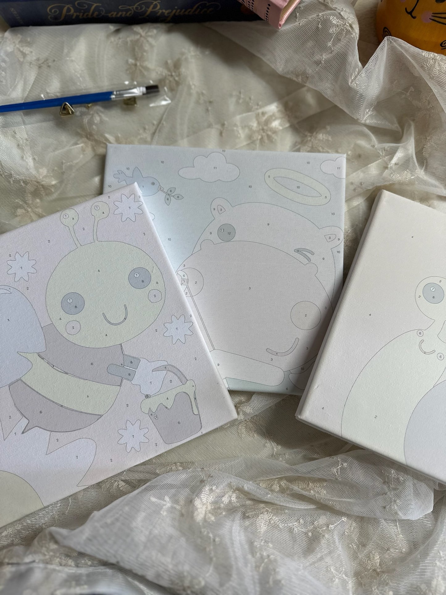 Paint by Numbers Canvas for Children with Frame ( 1 Frame without Colors )
