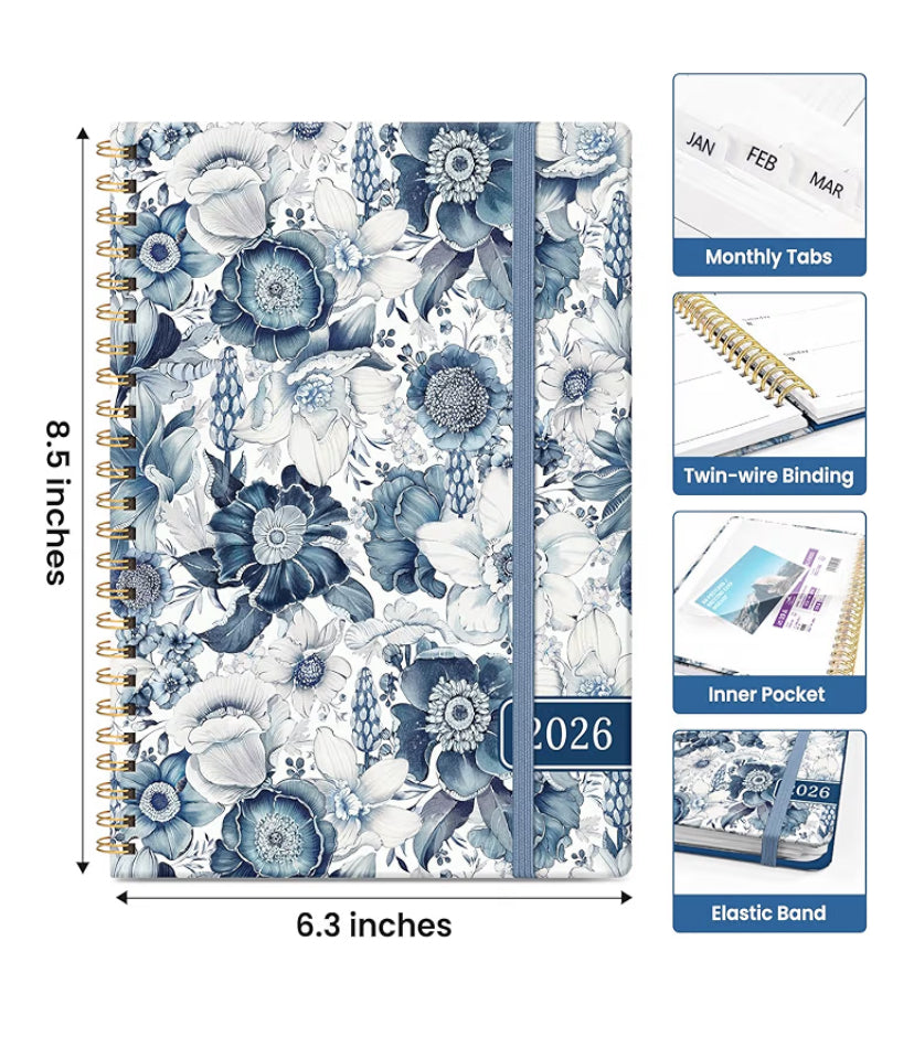 2026 Planner, Monthly and Weekly Calendar Planner