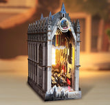 Harry Potter Hogwarts Great Hall Book Nook Kit – DIY 3D Wooden Puzzle with LED Lights