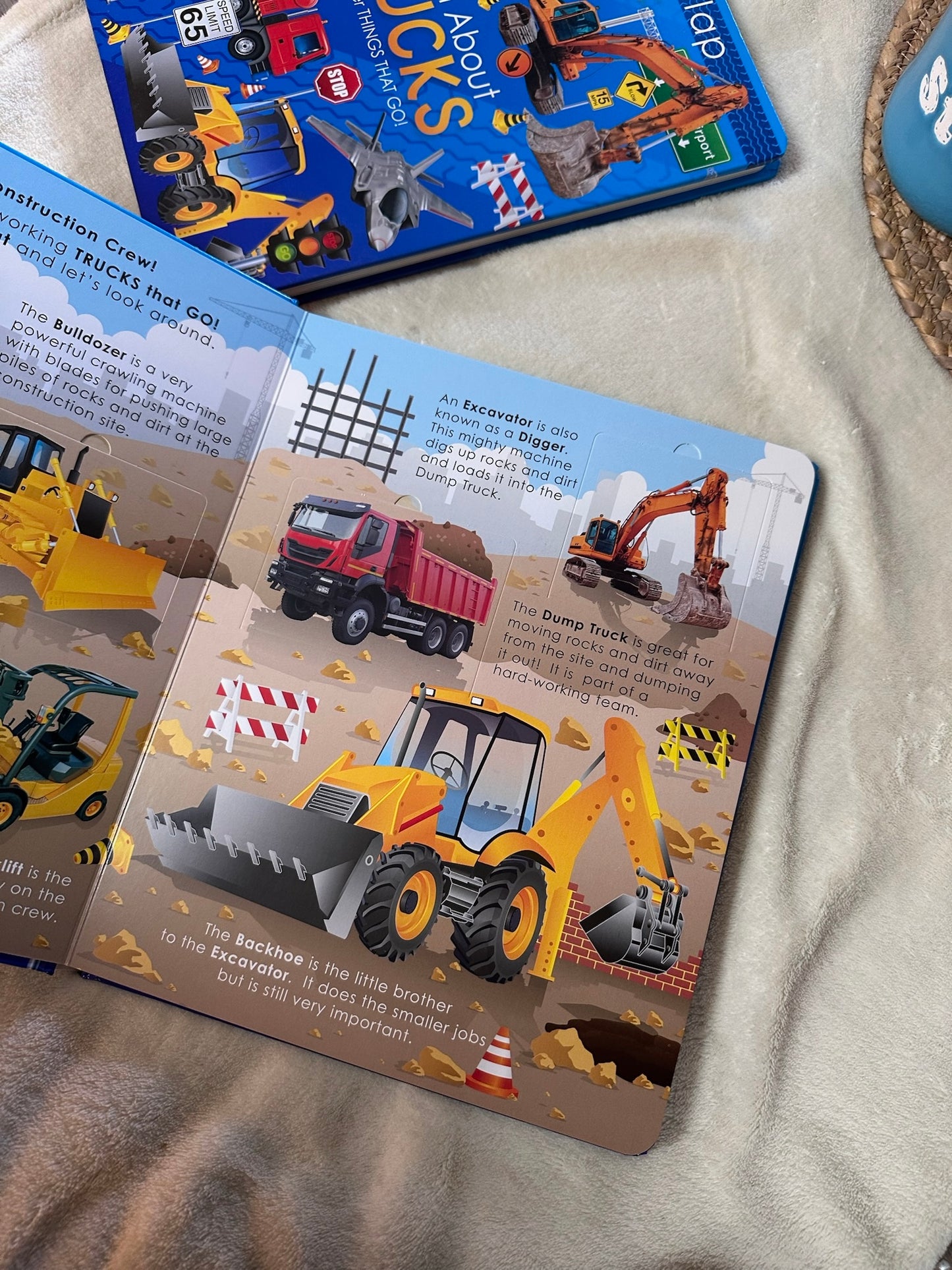 Learn About Trucks and Other things that go - Lift the Flap Activity Kids Books - Childrens Books, Toddler Books