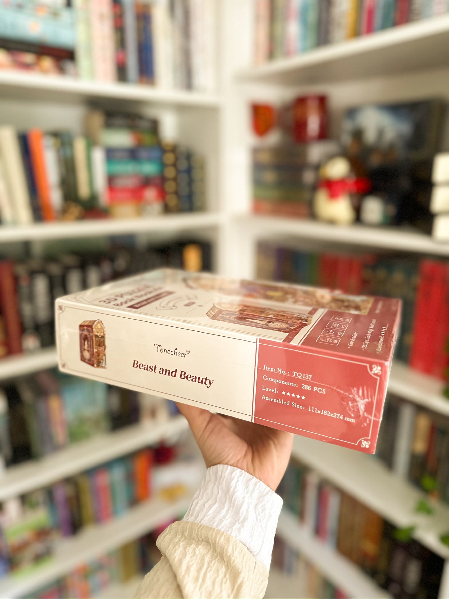 3D Wooden Puzzle Music Booknook Miniature - Beauty & the beast