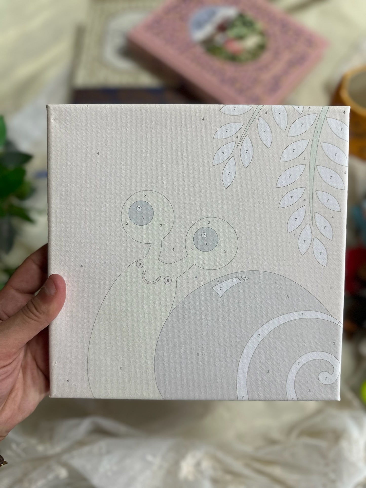 Paint by Numbers Canvas for Children with Frame ( 1 Frame without Colors )