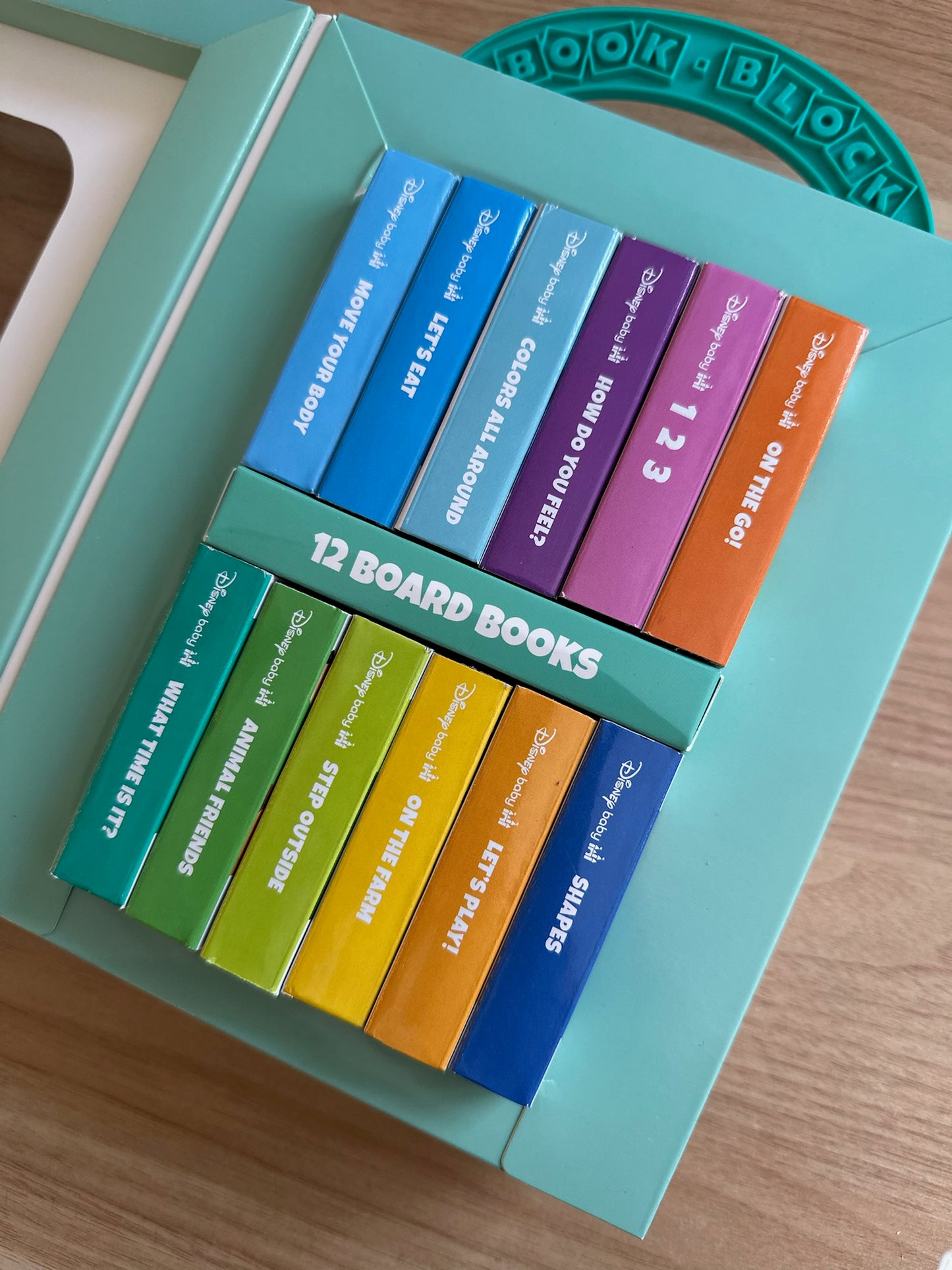Disney Baby - My First Library 12 Board Book Set - First Words, Shapes, Numbers, and More! Baby Books