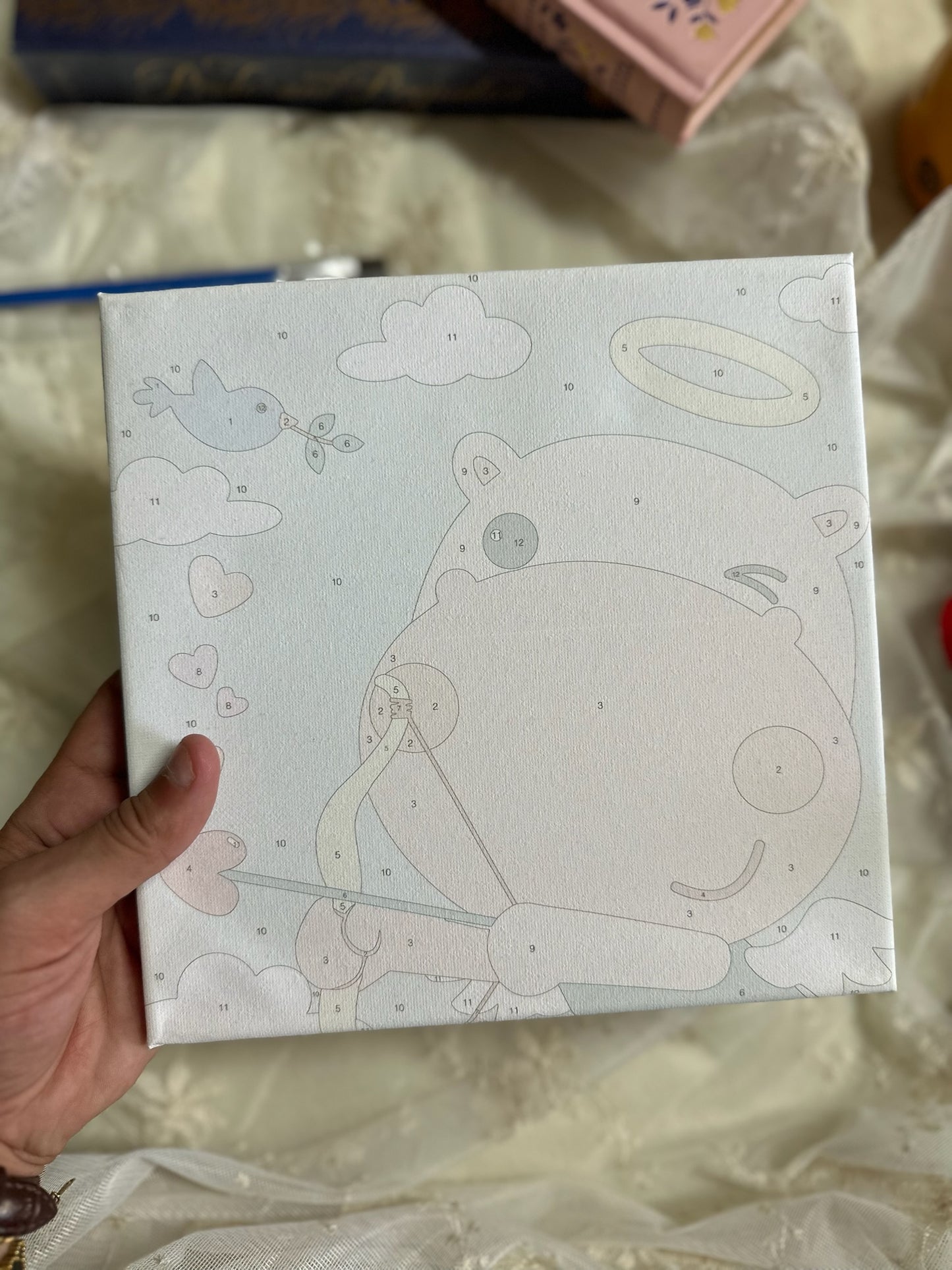Paint by Numbers Canvas for Children with Frame ( 1 Frame without Colors )
