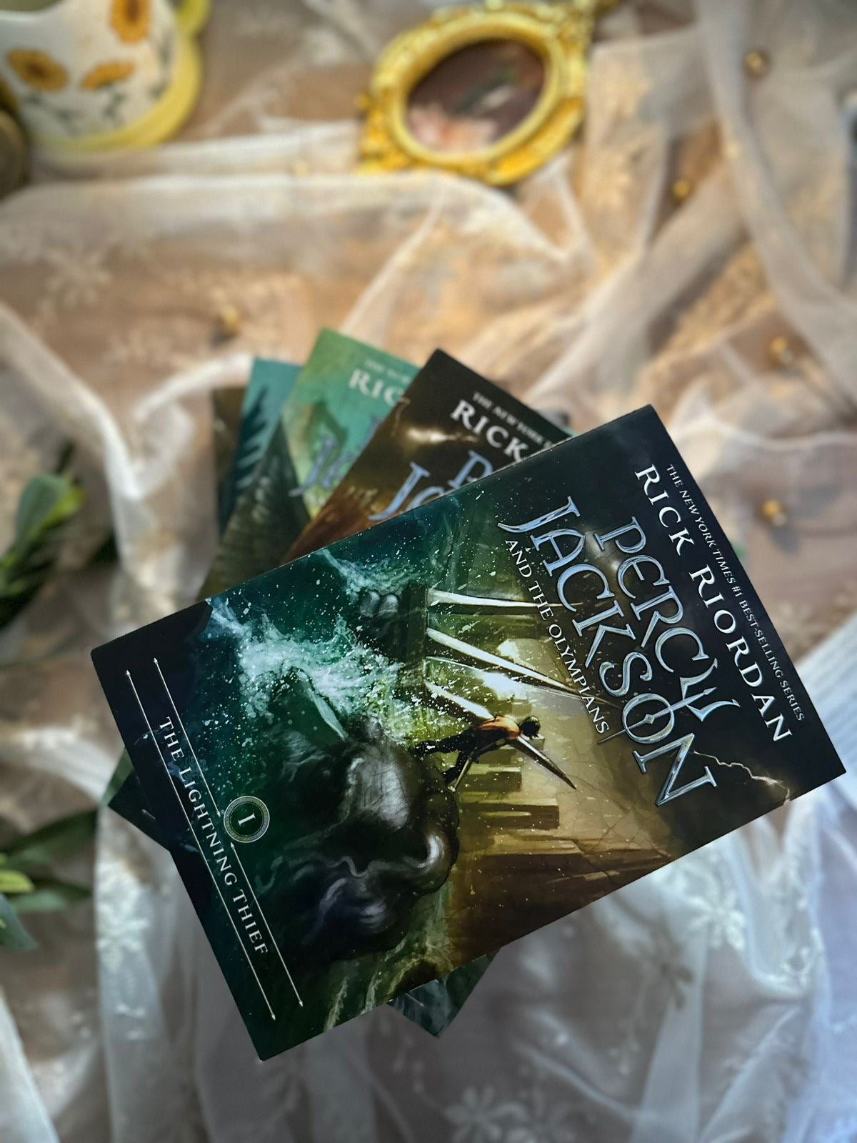 Percy Jackson and the Olympians 5 Book Paperback Boxed Set (w/poster)