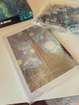 Puzzle & Journal A5 , Van Gogh Starry Night, the Great Wave