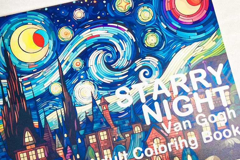 Starry Night Adult Coloring Book