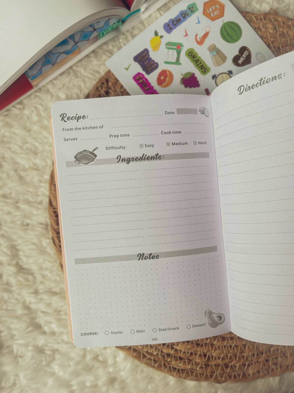 Recipe Book to Write in Your Own Recipes A5 (120 recipes)