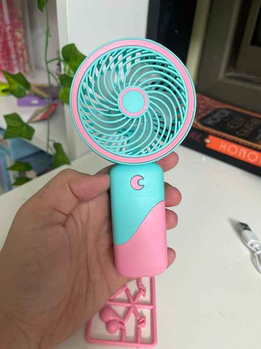 Mini Portable Fan, Small and Powerful | Pink