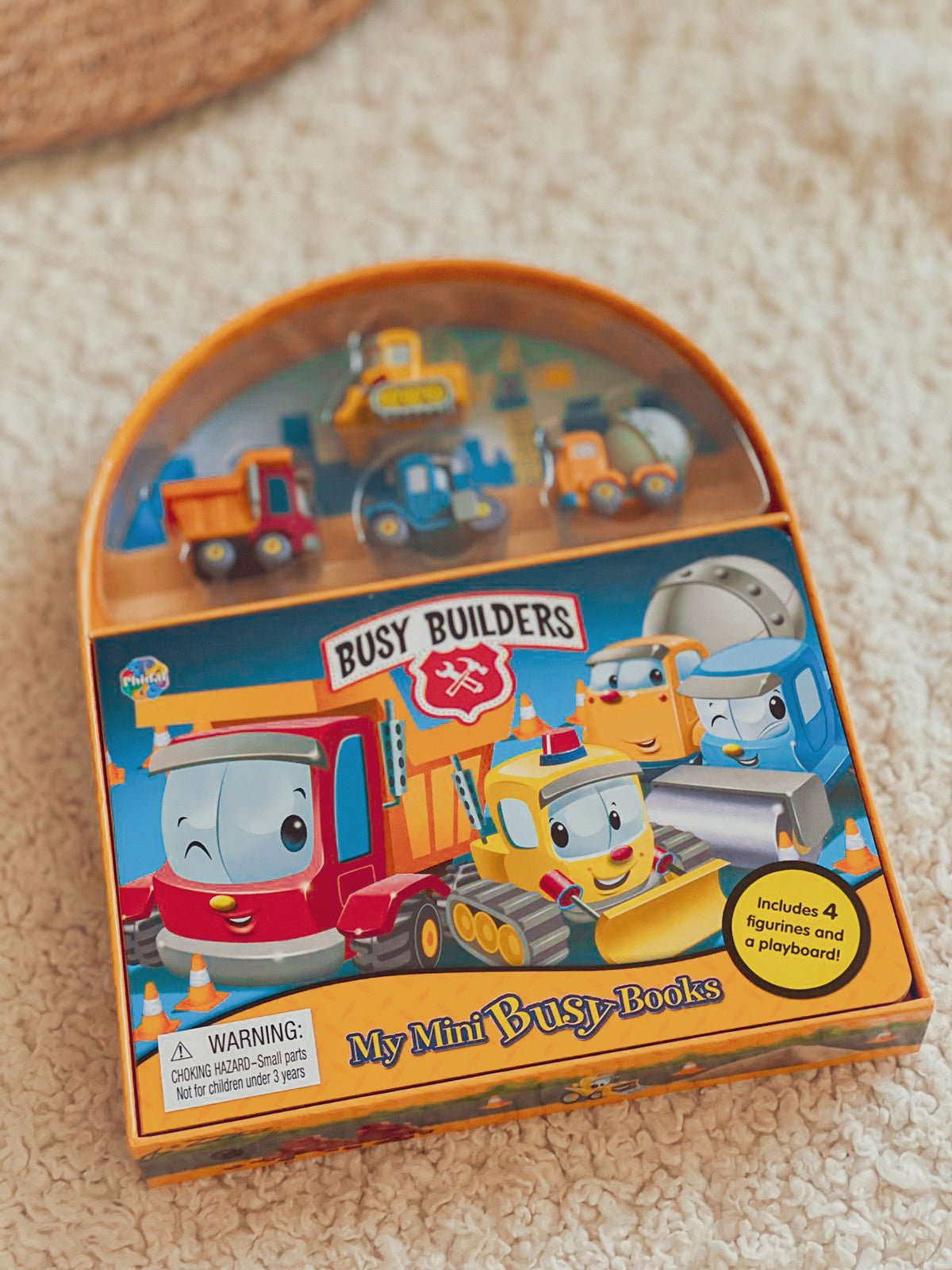 Phidal Busy Builders Book , figurines & foldable play mat