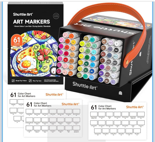 61 Colors Alcohol Markers