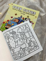 Cozy Cuties: Coloring Book for Adults and Kids (Cozy Spaces Coloring)
