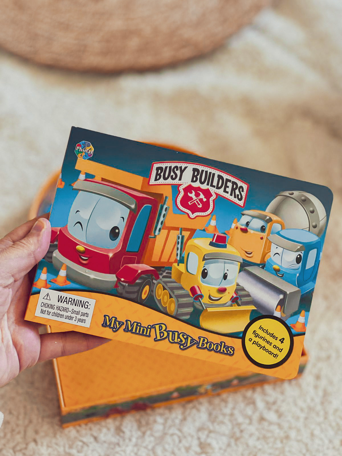 Phidal Busy Builders Book , figurines & foldable play mat