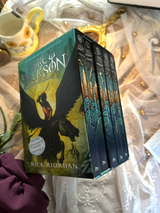 Percy Jackson and the Olympians 5 Book Paperback Boxed Set (w/poster)