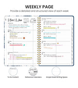 2026 Planner, Monthly and Weekly Calendar Planner
