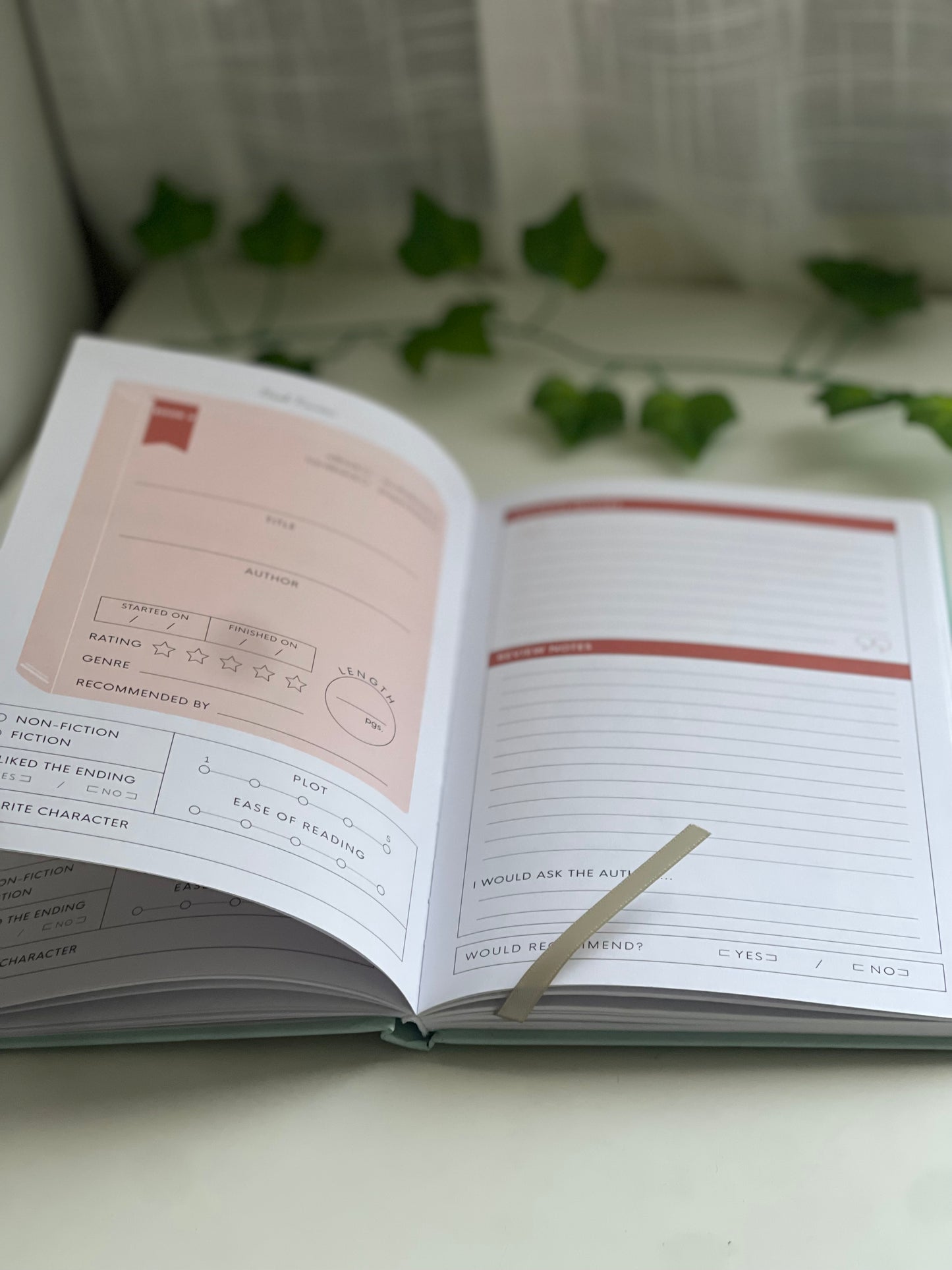 For the Love of books (Reading Journal)
