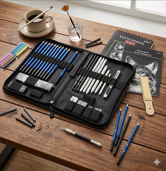 50 Pack Drawing Set Sketch Kit