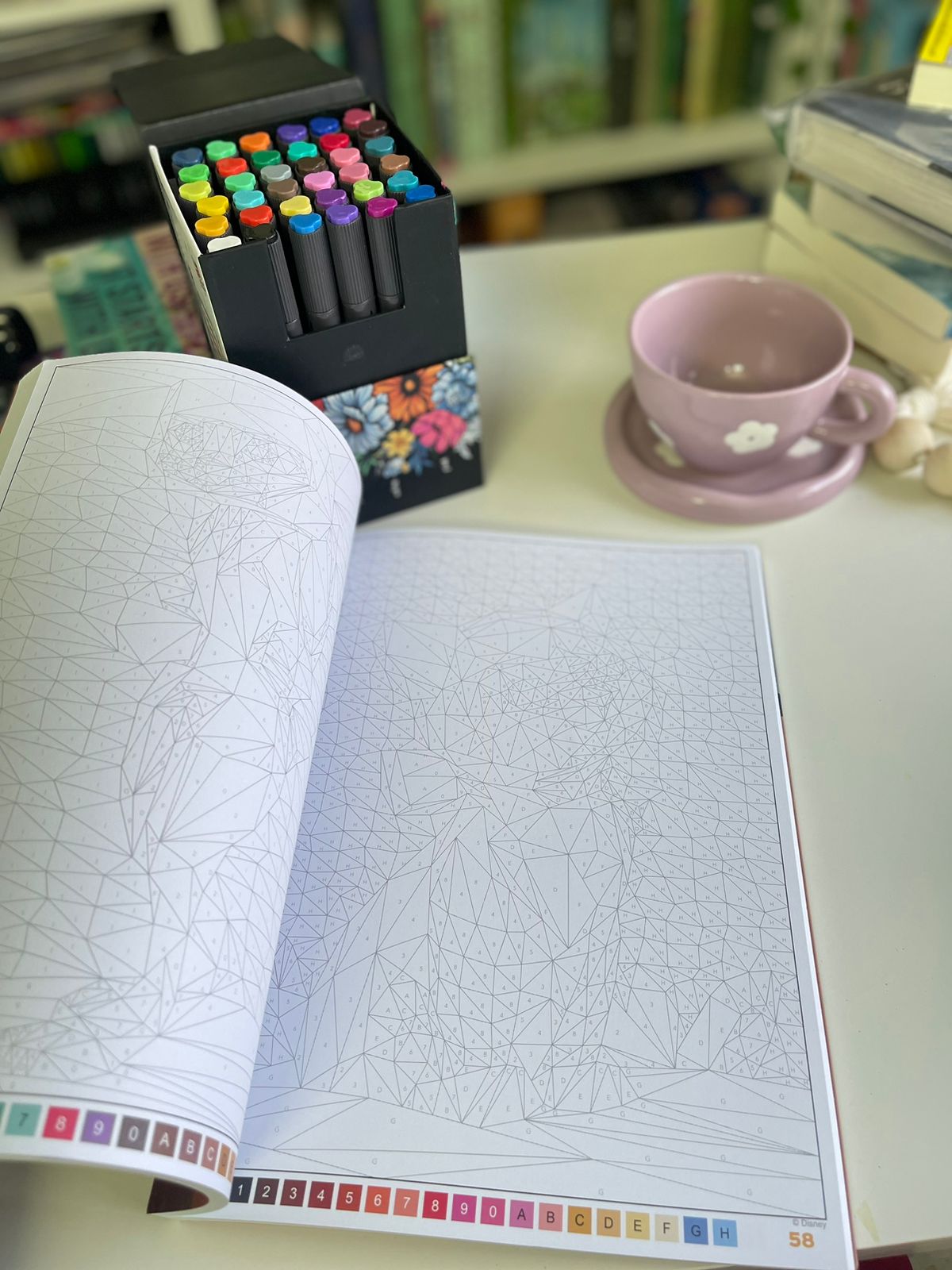 Disney | Triangles mystery coloring book