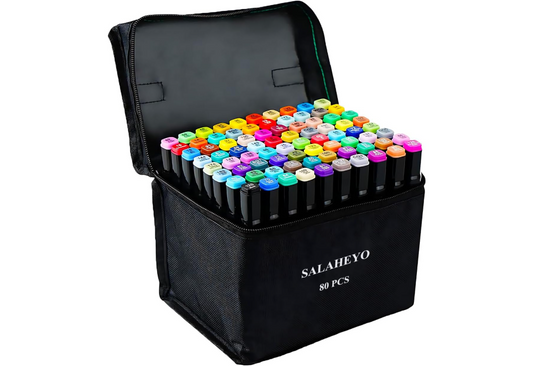 80 Colors Alcohol Markers Painting, Coloring, Sketching, Comics, Illustration- Refillable